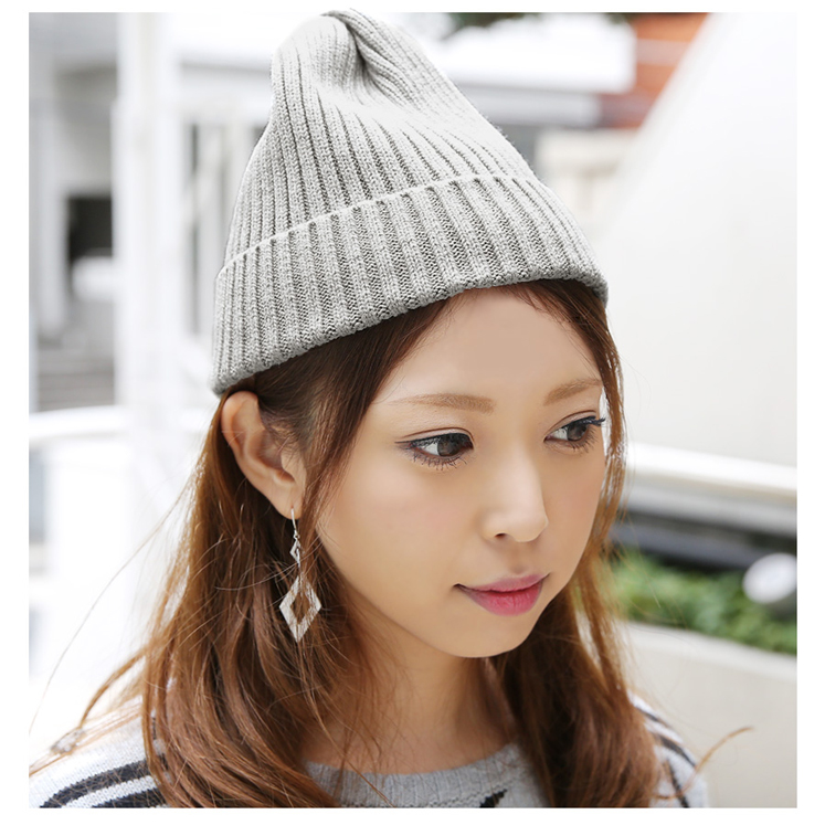 コットンリブニット帽