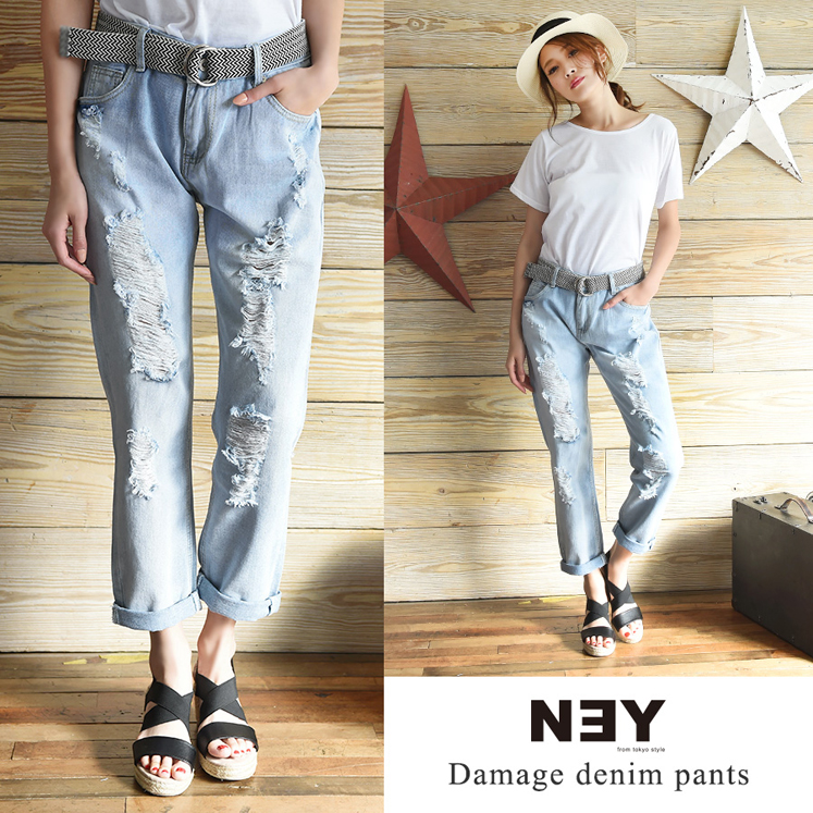 ダメージボーイズデニム