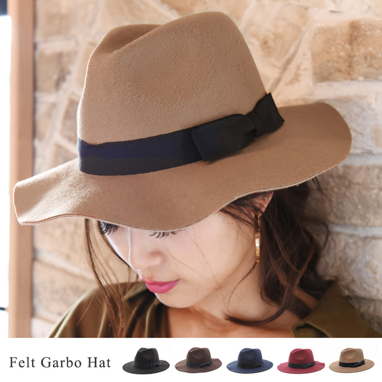 フェルト中折れハット