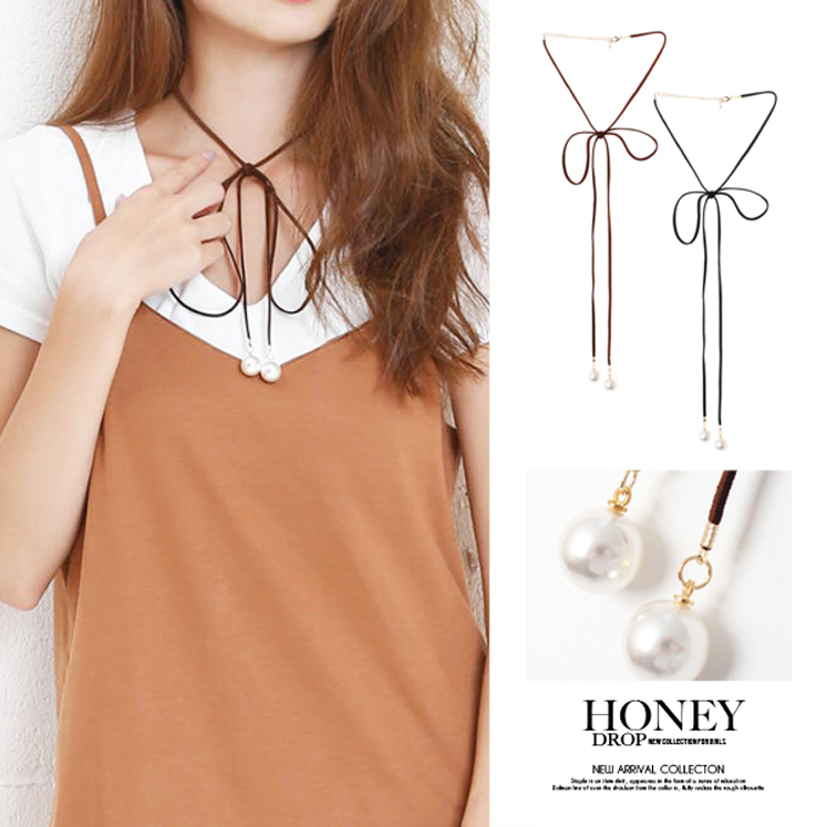 パール付きチョーカー