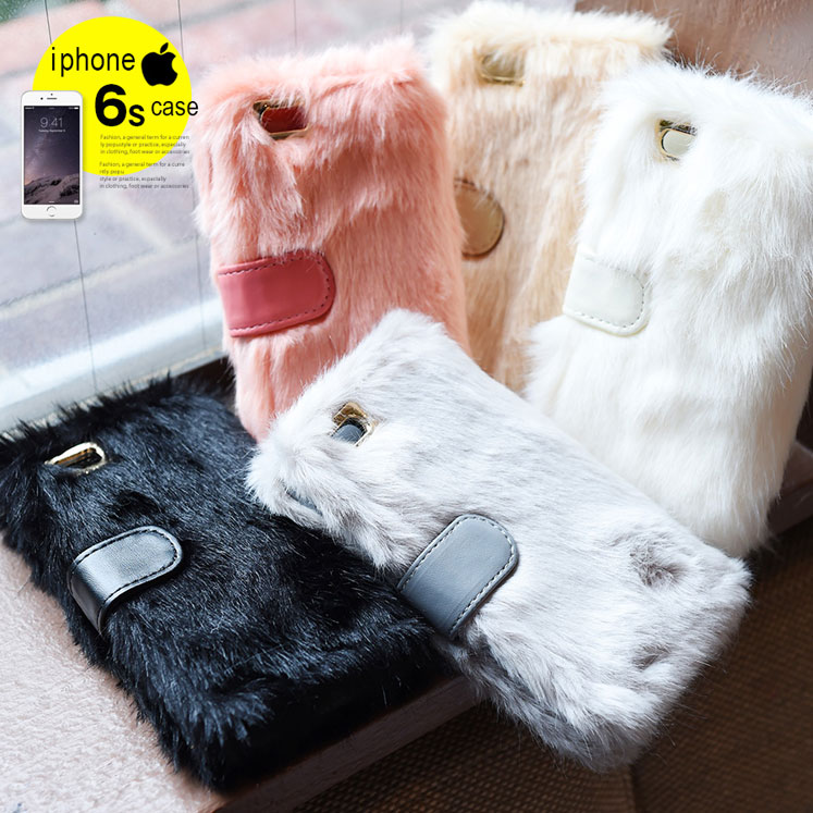 [iPhone6s/iPhone6]ふわふわファーiPhoneケース