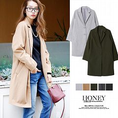 モッサ素材チェスターコート