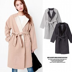 モッサドロップショルダーガウンコート