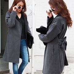 モッサドロップショルダーガウンコート