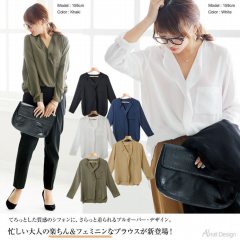 プルオーバー・シフォンブラウス