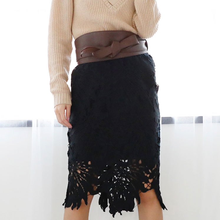 フェイクレザーサッシュベルト