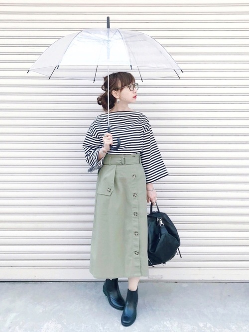 雨でもおしゃれを楽しみたい レインブーツコーデ Habari